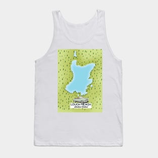 Lough Neagh Northern Ireland old map Tank Top